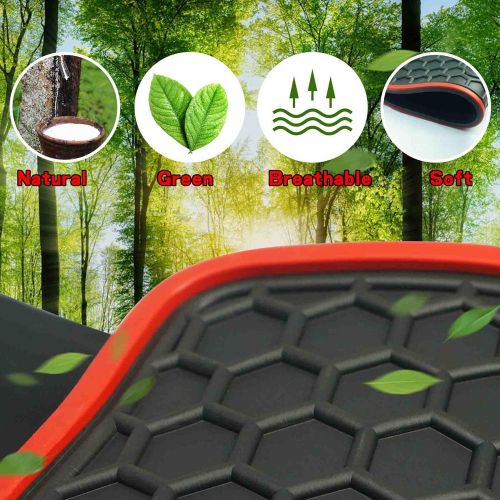  Iallauto iallauto Compatible for Toyota Camry 2018 2019 Heavy Duty Rubber Front & Rear Floor Mats Liners Vehicle All Weather Guard Black Carpet