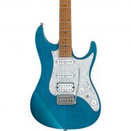 Ibanez AZ2204F AZ Prestige Series Electric Guitar Transparent Aqua Blue