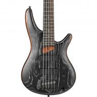 Ibanez},description:These bass features Ash tops with a stunning black and silver finish on a Mahogany body, as well as the new “Accu-cast B505”. The Ash top offers superior tonal
