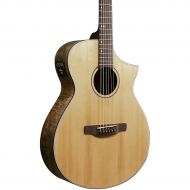 Ibanez},description:The AEWC24MB is an EWC body acousticelectric made with a spruce top, artfully combining Maple Burl on the back and sides. The electronics on the AEWC24MB inclu