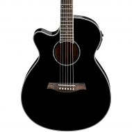 Ibanez AEG10LII Lefty Cutaway Acoustic-Electric Guitar Black