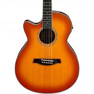 Ibanez},description:Ibanezs left-handed AEG18LII comes in a slender, single-cutaway body that delivers powerful and balanced acoustic sound, unplugged or through an amp or PA syste