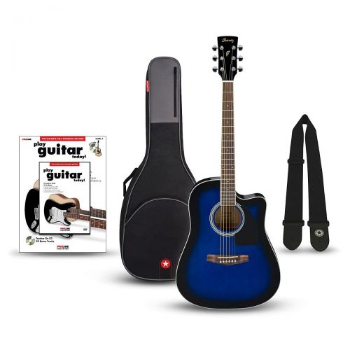  Ibanez},description:This bundle includes the guitar, plus Road Runners RR1AG Avenue Series guitar gig bag, Road Runner Soft Cotton Webbing guitar strap and Proline Play Guitar Toda