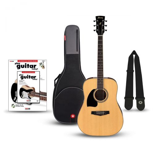  Ibanez},description:This bundle includes the left-handed PF15 guitar, plus Road Runners RR1AG Avenue Series guitar gig bag, Road Runner Soft Cotton Webbing guitar strap and Proline