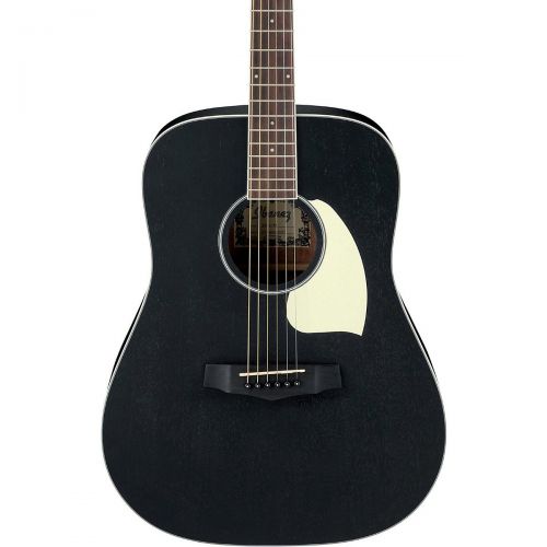  Ibanez},description:The PF14WK is a dreadnought body style acoustic with mahogany top, back and sides which proffers a warm, full tone. While the open pore weathered black finish a