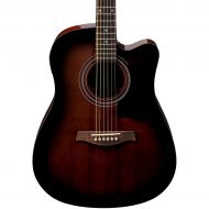 Ibanez},description:The V70CE Acoustic-Electric guitar features a select spruce top and mahogany back, sides and neck. Equipped with a soft cutaway for higher fret access, it is a