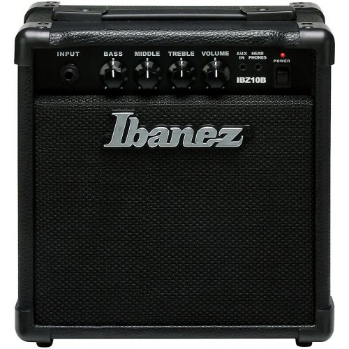  Ibanez},description:The IBZ10B features a closed-back cabinet and 6.5 Power Jam speaker for producing real bass sound. The 3-band EQ allows players access to a variety of sounds, a