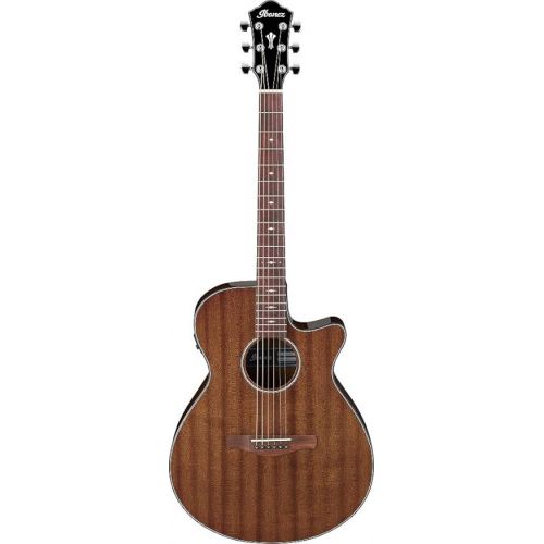  Ibanez AEG62 6-String Acoustic-Electric Guitar (Right Hand, Natural Mahogany High Gloss)