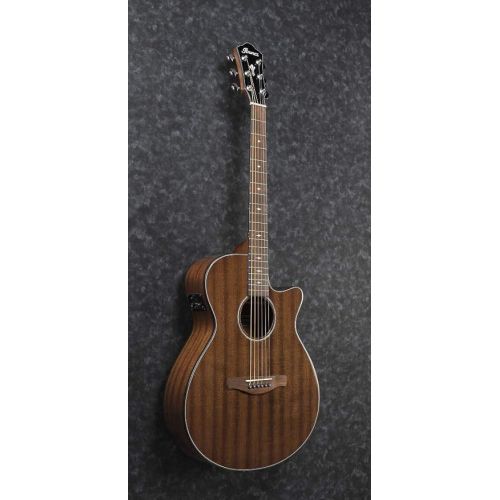  Ibanez AEG62 6-String Acoustic-Electric Guitar (Right Hand, Natural Mahogany High Gloss)