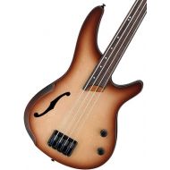 Ibanez SRH500F Fretless Acoustic-Electric Bass Guitar Flat Natural Browned Burst