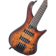 Ibanez Ergonomic Headless 5-String Electric Bass Guitar (Right-Hand, Dragon Eye Burst Flat)