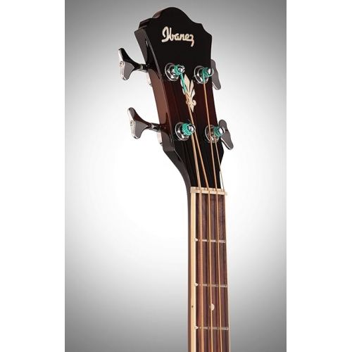  Ibanez Acoustic-Electric Bass Guitar Dark Violin Sunburst