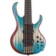 Ibanez Premium BTB1935 5-string Electric Bass Guitar - Caribbean Islet Low Gloss