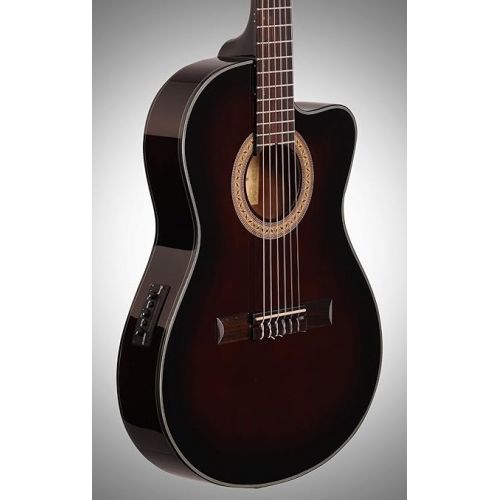  Ibanez GA35TCEDVS Acoustic/Electric Guitar - Dark Violin Burst