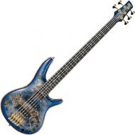 Ibanez SR Premium 5-String Electric Bass Guitar (Right-Hand, Cerulean Blue Burst)