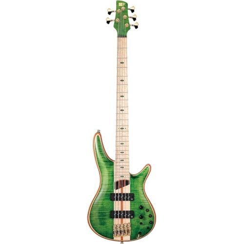  Ibanez SR5FMDX Premium 5-String Bass Emerald Green Low Gloss