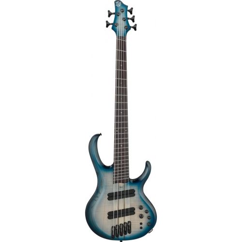  Ibanez BTB Bass Workshop Multi-scale 5-string Electric Bass - Cosmic Blue Starburst Low-gloss