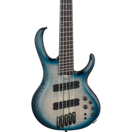 Ibanez BTB Bass Workshop Multi-scale 5-string Electric Bass - Cosmic Blue Starburst Low-gloss