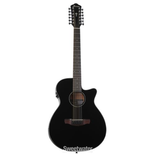  Ibanez AEG5012 12-string Acoustic-electric Guitar - Black