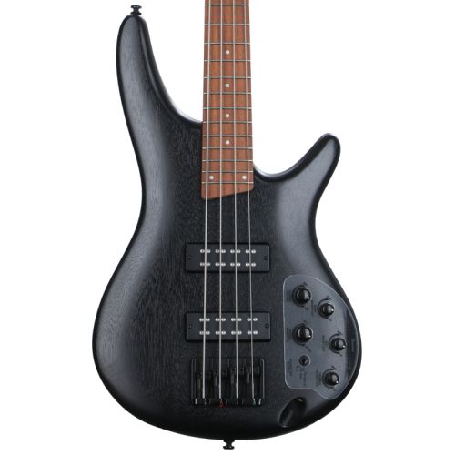  Ibanez Standard SR300EB Bass Guitar Essentials Bundle - Weathered Black