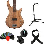 Ibanez Gio GSR100EX Bass Guitar Essentials Bundle - Mahogany Oil