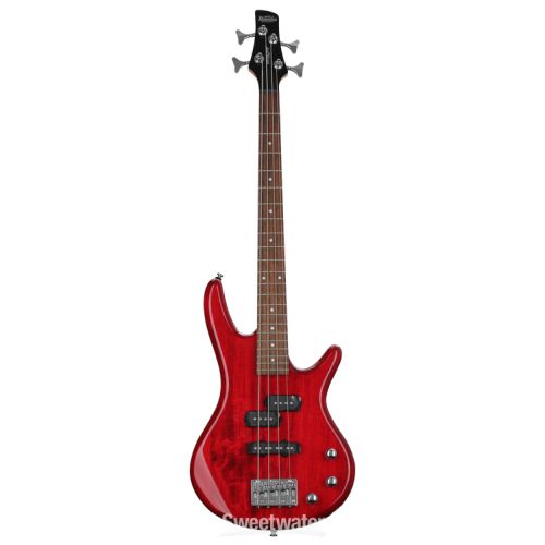  Ibanez miKro GSRM20 Bass Guitar and Gig Bag - Transparent Red