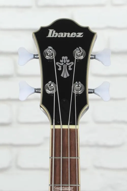  Ibanez Artcore AFB200 Hollowbody Bass Guitar - Transparent Black Sunburst