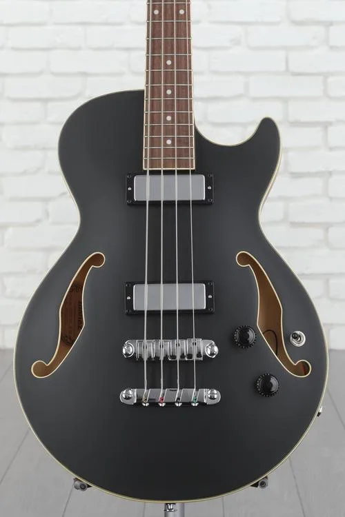 Ibanez AGB200 Semi-hollow Bass Guitar - Black Flat