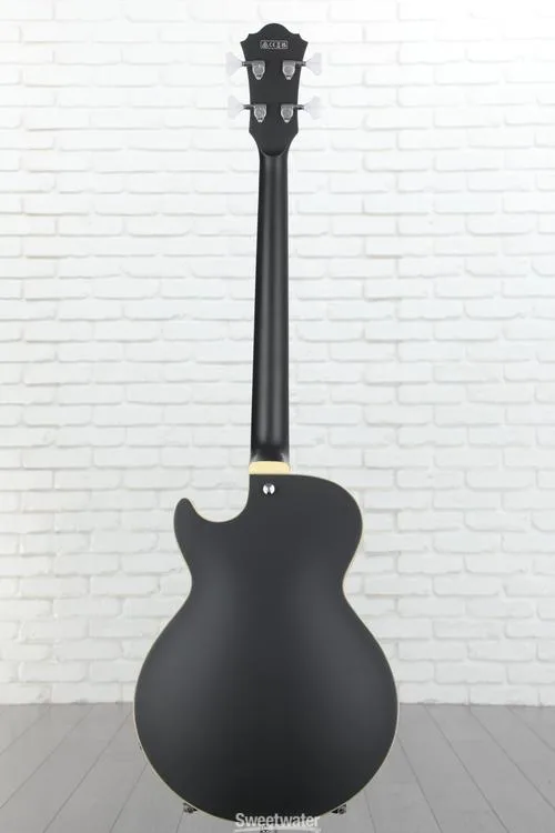  Ibanez AGB200 Semi-hollow Bass Guitar - Black Flat