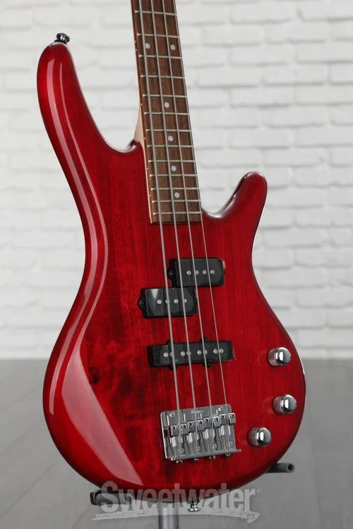  Ibanez miKro GSRM20 Bass Guitar - Transparent Red