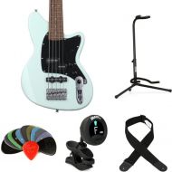 Ibanez Talman TMB35 Bass Guitar Essentials Bundle - Mint Green