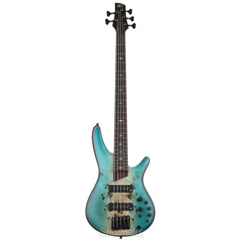  Ibanez Premium SR1605B Bass Guitar - Caribbean Shoreline Flat