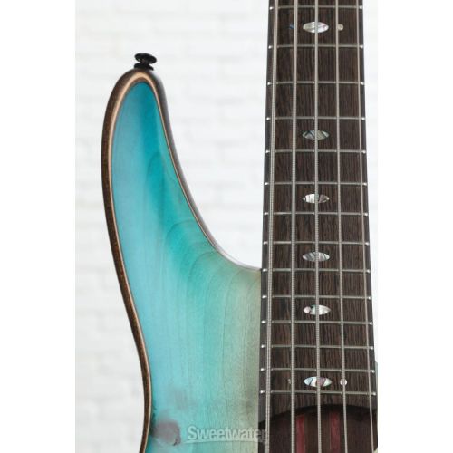  Ibanez Premium SR1605B Bass Guitar - Caribbean Shoreline Flat