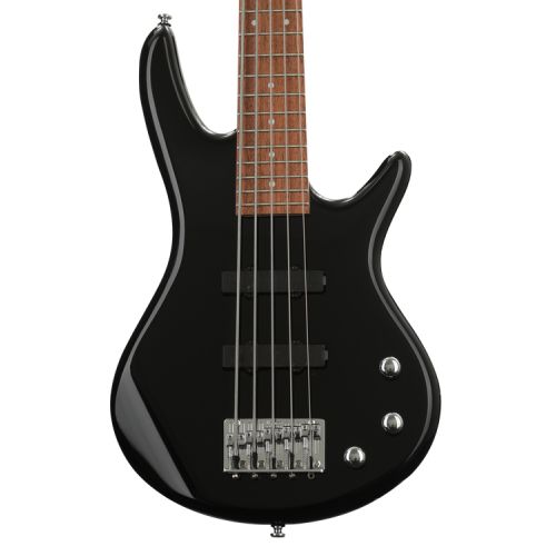  Ibanez miKro GSRM25 Bass Guitar and Ampeg Rocket Amp Essentials Bundle - Black