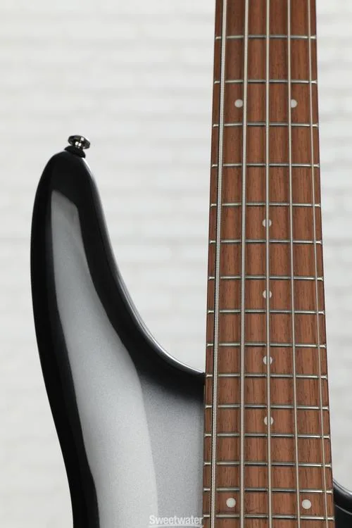 Ibanez Standard SR305E 5-string Bass Guitar - Metallic Silver Sunburst Demo