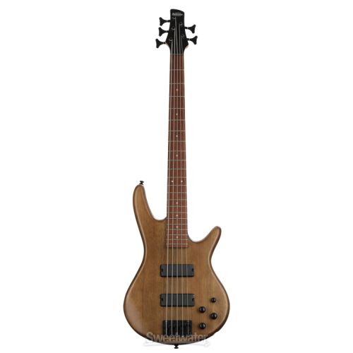  Ibanez Gio GSR205BWNF Bass Guitar Essentials Bundle - Walnut Flat