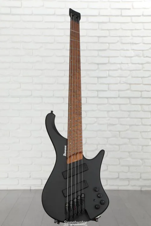  Ibanez Bass Workshop EHB1005MS Bass Guitar - Black Flat