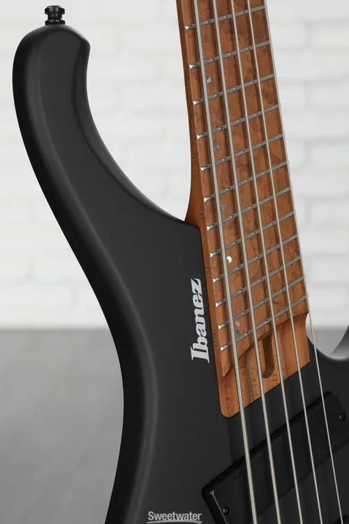  Ibanez Bass Workshop EHB1005MS Bass Guitar - Black Flat