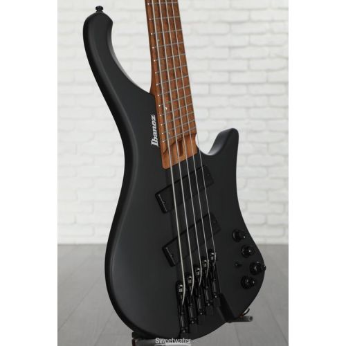  Ibanez Bass Workshop EHB1005MS Bass Guitar - Black Flat