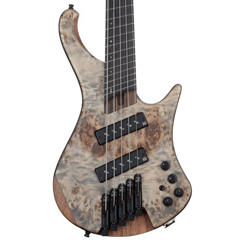  Ibanez Bass Workshop EHB1505MS 5-string Multi-scale Bass Guitar - Black Ice Flat