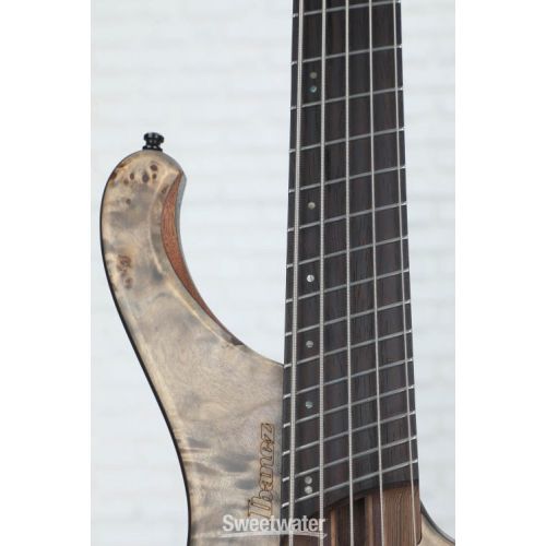  Ibanez Bass Workshop EHB1505MS 5-string Multi-scale Bass Guitar - Black Ice Flat