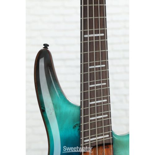  Ibanez Bass Workshop SRMS805 Multi-scale 5-string Bass Guitar - Tropical Seafloor