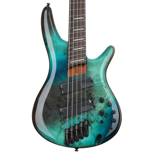  Ibanez Bass Workshop SRMS805 Multi-scale 5-string Bass Guitar - Tropical Seafloor