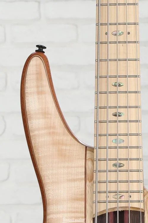  Ibanez Premium SR5FMDX2 5-string Bass Guitar - Natural Low Gloss Demo