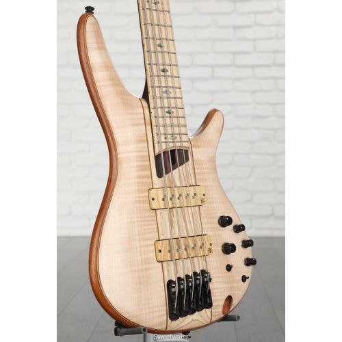  Ibanez Premium SR5FMDX2 5-string Bass Guitar - Natural Low Gloss Demo