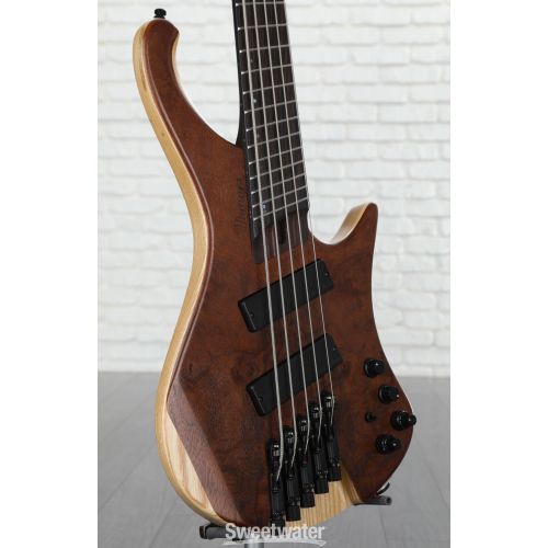  Ibanez Bass Workshop EHB1265MS 5-string Bass Guitar - Natural Mocha Low Gloss