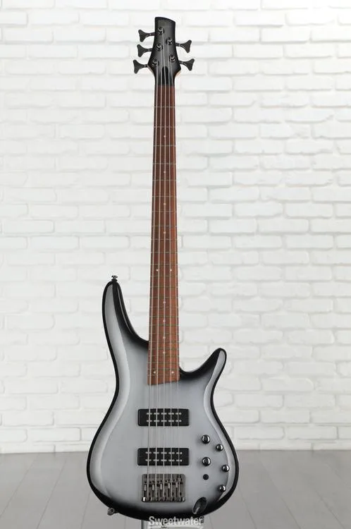  Ibanez Standard SR305E 5-string Bass Guitar - Metallic Silver Sunburst