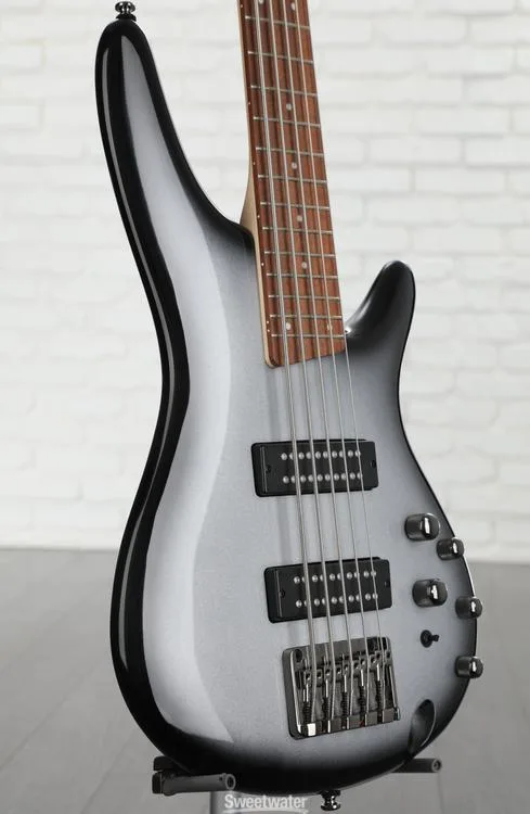  Ibanez Standard SR305E 5-string Bass Guitar - Metallic Silver Sunburst