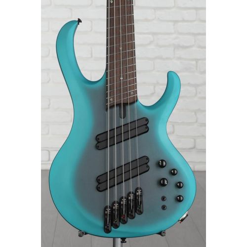  Ibanez BTB605MS Bass Guitar - Cerulean Aura Burst Matte