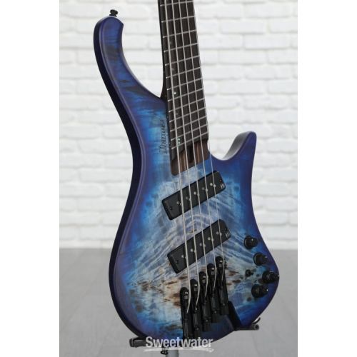  Ibanez Bass Workshop EHB1505MS Bass Guitar - Pacific Blue Burst Flat